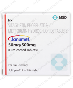 Sitagliptin & Metformin (Janumet 50mg / 500mg) - Buy Online