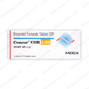 Bisoprolol Fumarate 1.25MG (Concor COR)