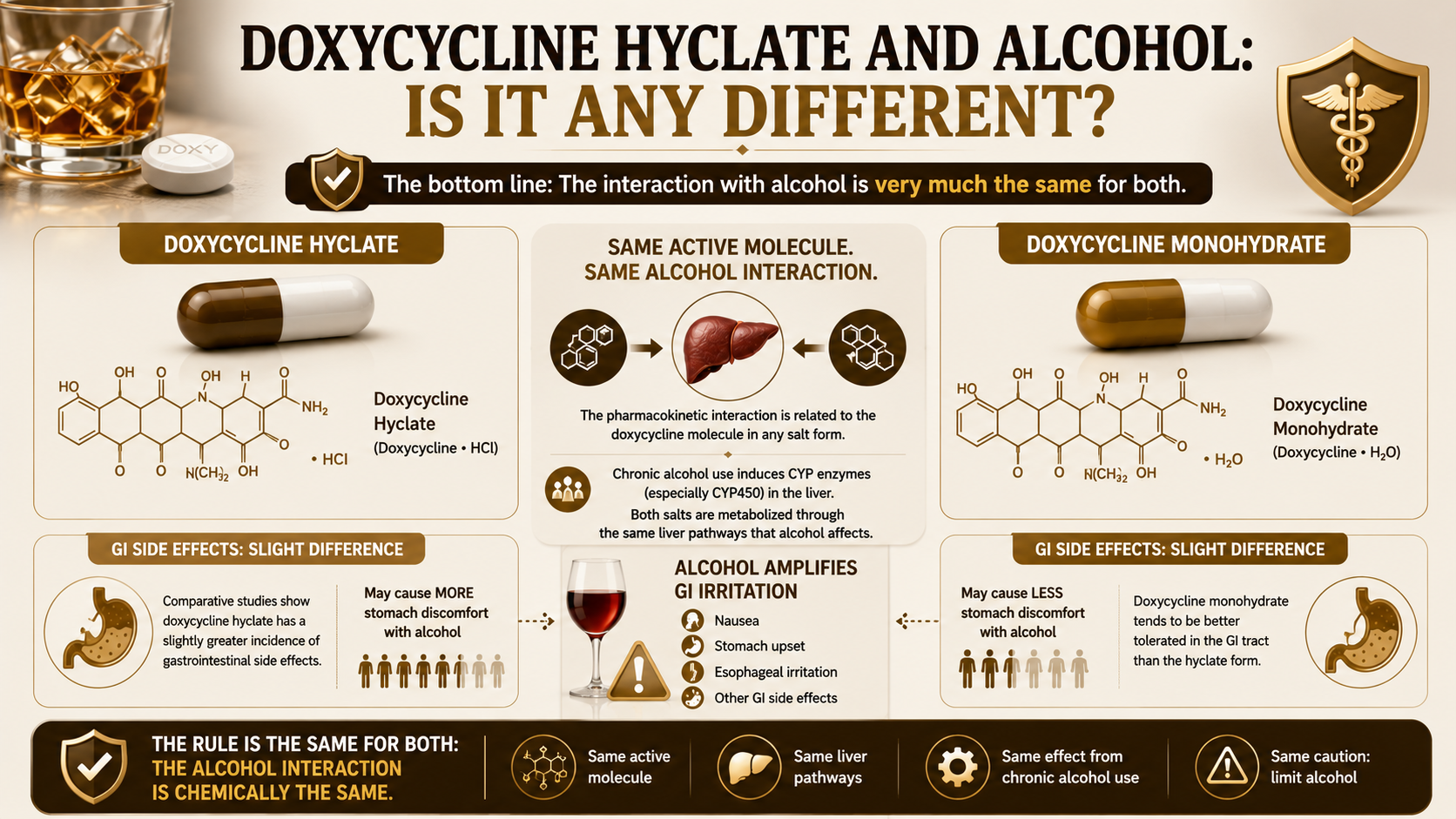 Doxycycline Hyclate and Alcohol | RxFarmacia