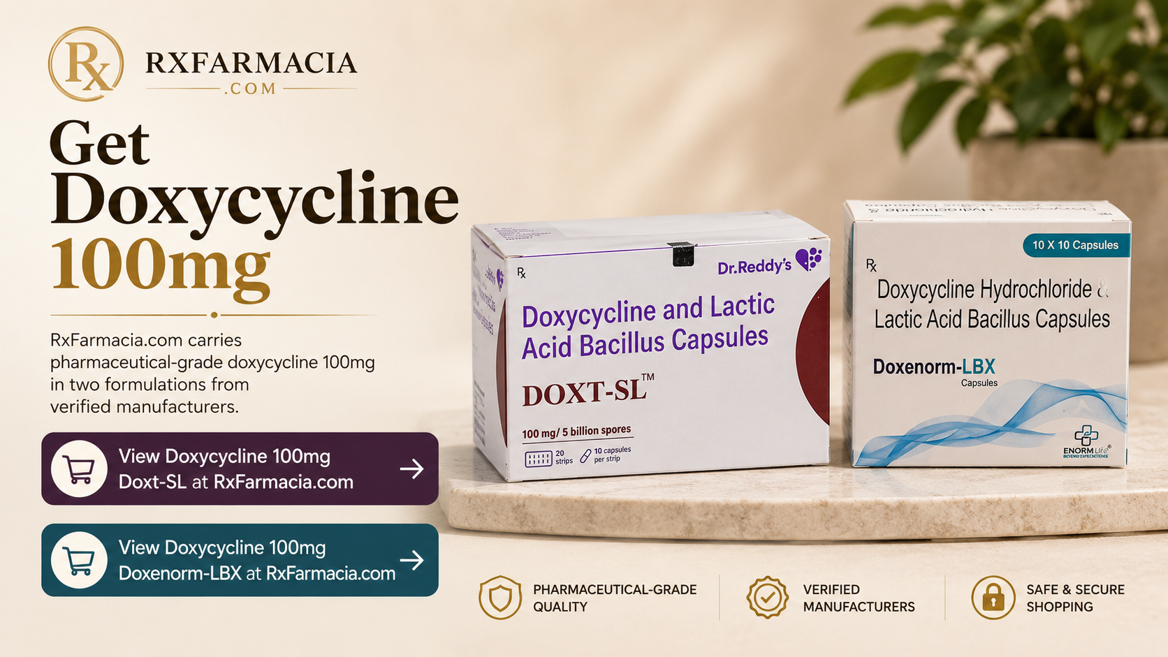 Get doxycycline 100mg | RxFarmacia