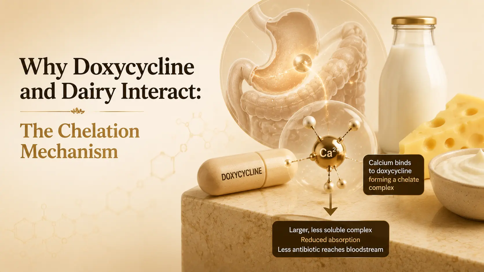 Why Doxycycline and Dairy Interact: The Chelation Mechanism | RxFarmacia