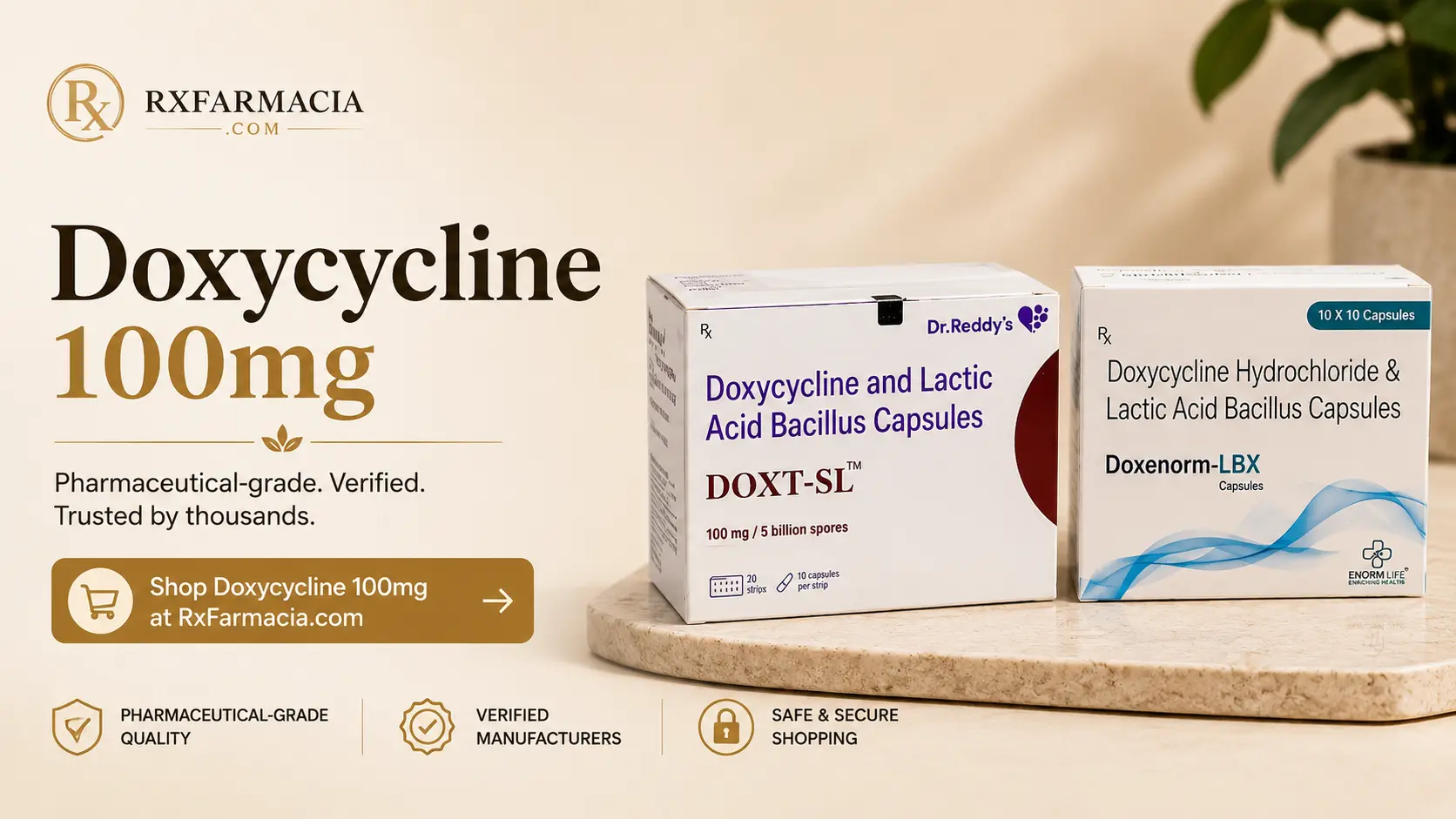 Get doxycycline 100mg | RxFarmacia