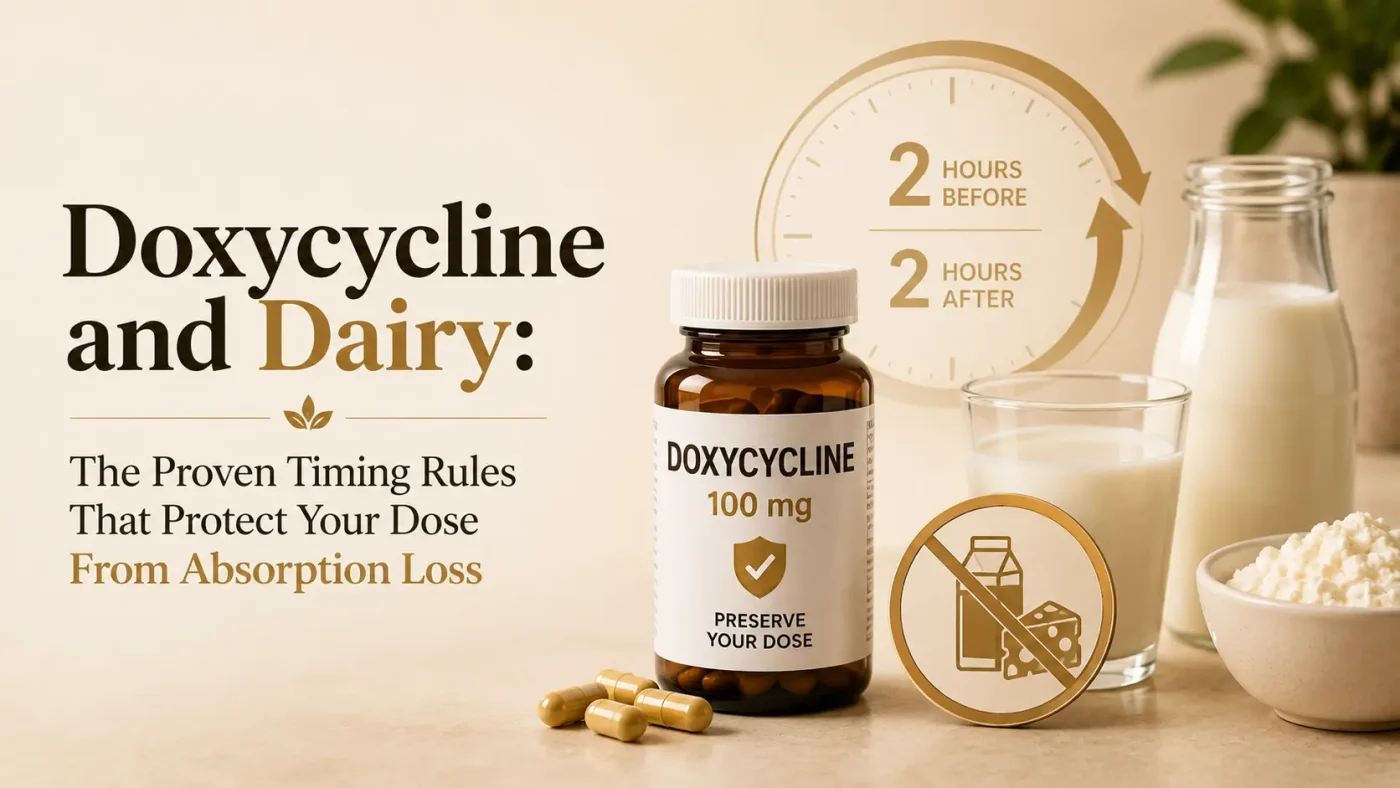 Doxycycline and Dairy: The Proven Timing Rules That Protect Your Dose From Absorption Loss | RxFarmacia